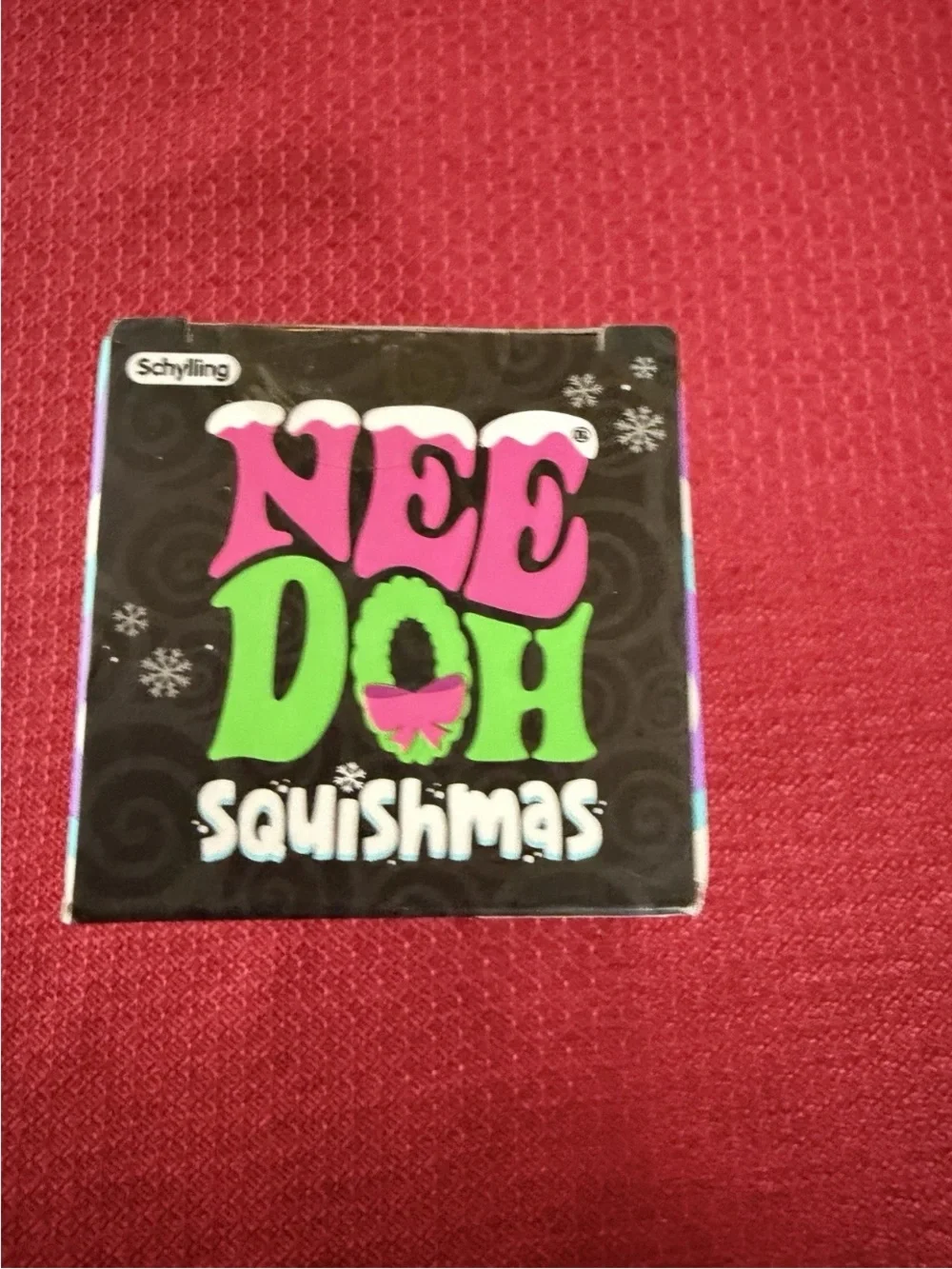 New Nee Doh Needoh Schylling Groovy Glowman Snowman Pink Glow Dark Squishy Toy